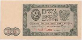 2 złote 1948 - P Reference: Miłczak 134a
Grade: UNC/AU 

POLAND POLEN