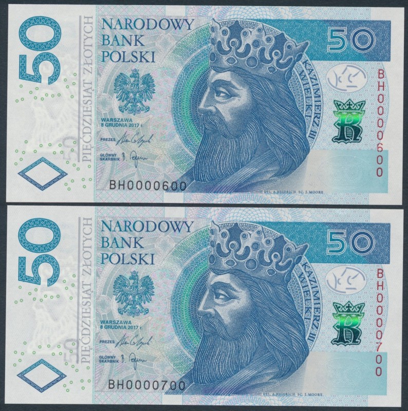 50 zł 2017 - BH 0000600 i 0000700 
Grade: UNC 

POLAND POLEN