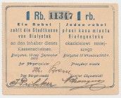Białystok, 1 rubel 1915 Reference: Podczaski R-028.A.2.b
Grade: F+ 

POLAND POLEN GERMANY RUSSIA NOTGELDS