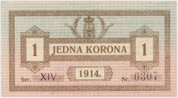 Lwów, 1 korona 1914 Ser.XIV Reference: Podczaski G-203.A.1.p
Grade: XF/XF+ 

POLAND POLEN GERMANY RUSSIA NOTGELDS