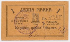 Pleszew, 1 marka 1921 Reference: Podczaski P-134.B.B3.3.a
Grade: XF+ 

POLAND POLEN GERMANY RUSSIA NOTGELDS