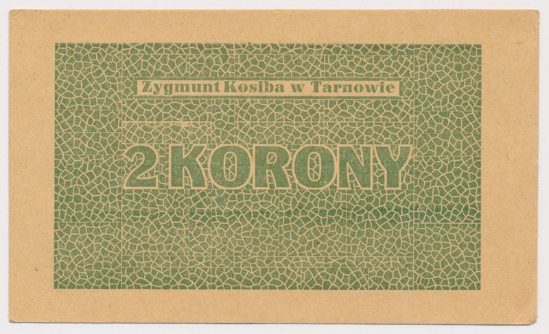 Tarnów, Zygmunt Kosiba, 2 korony Reference: Podczaski G-373.2.a
Grade: AU 

P...