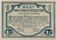 Wolsztyn, 1 marka 1919 Reference: Podczaski P-231.G.1.d
Grade: VF+ 

POLAND POLEN GERMANY RUSSIA NOTGELDS