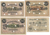 Czarnikau (Czarnków), 10, 20 i 2x 50 mk 1918 (4szt) 
Grade: VG+/F+ 

POLAND POLEN GERMANY RUSSIA NOTGELDS