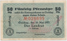 Goldap (Gołdap), 50 pfg 1917 
Grade: VF 

POLAND POLEN GERMANY RUSSIA NOTGELDS