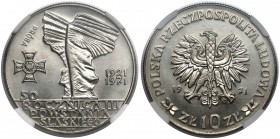 Próba NIKIEL 10 złotych 1971 Powstanie Śląskie - pomnik Reference: Parchimowicz P 277.a
Grade: NGC MS67 

POLAND POLEN