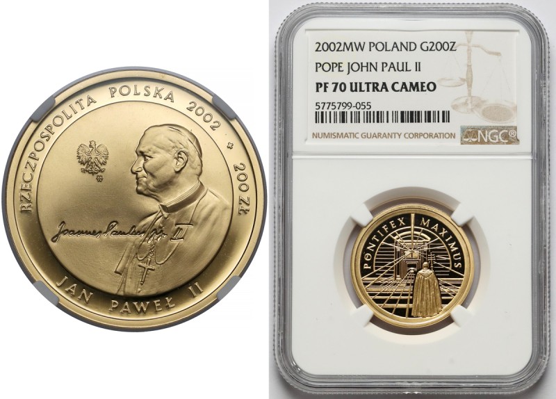 200 złotych 2002 Jan Paweł II - Pontifex Maximus Reference: Parchimowicz 875
Gr...