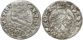 Śląsk, Karol Austriacki, 3 krajcary 1620, Nysa - rzadki Typ z gwiazdą, znakiem menniczym nieznanego mincmistrza mennicy w Nysie. 
 Rzadki rocznik.
R...