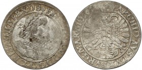 Śląsk, Ferdynand II, 24 krajcary 1623 IH, Głogów - rzadkie Charakterystyczna dla tych emisji niska jakość bicia, ale moneta z dobrą czytelnością, z za...