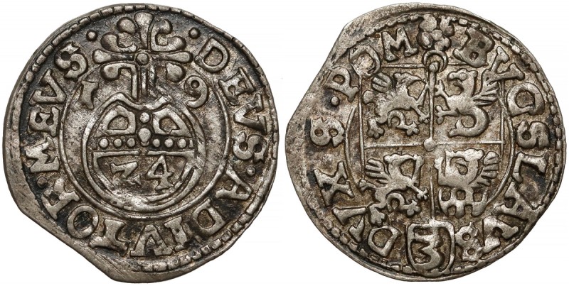 Pomorze, Bogusław XIV, Półtorak 1619, Darłowo Reference: Olding 181
Grade: XF ...