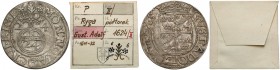 Gustaw II Adolf, Półtorak Ryga 1624 - ex. Kałkowski Bardzo ładny. 
Reference: Górecki R.24.1.a (F1)
Grade: XF 

COINS RELATED TO POLAND POLEN RIGA...