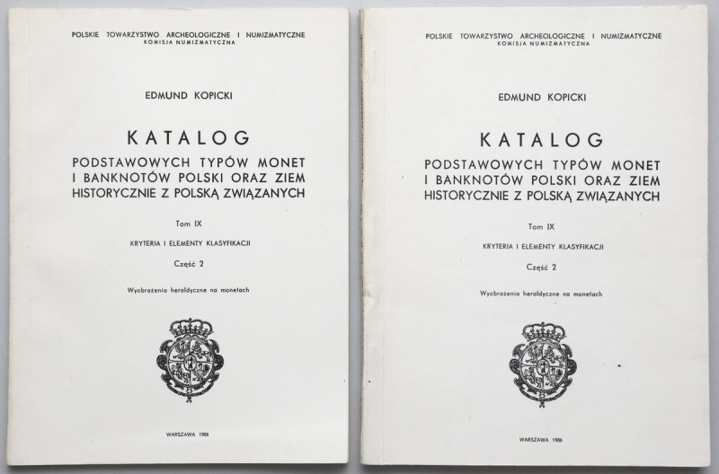 Heraldyczne wyobrażenia monet 1986, E.Kopicki Edmund Kopicki,&nbsp; Katalog pods...