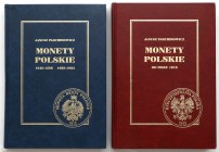 Monety Polskie 1545-1586, 1688-1794 i od 1916, J. Parchimowicz, KOMPLET (2szt) Komplet dwóch tomów opracowań J. Parchimowicza na monety od Zygmunta I ...