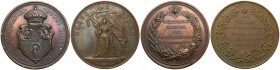 Medale Unia 1869 i Powstanie Listopadowe 1880 (2szt) W zestawie medal na 300-lecie Unii Lubelskiej (P.Tasset) i 50. rocznicę Powstania Listopadowego (...