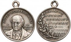 Medal Józef Korzeniowski 1897 (Gerlach, Meissner) Medal wybity na pamiątkę 100. rocznicy urodzin Józefa Korzeniowskiego. Sygnowany na rewersie GERLACH...