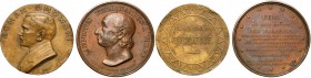 Medale Roman Dmowski 1919 i Ferdynand Wolff 1840, zestaw (2szt) W zestawie rzadki, choć w słabym stanie medal z Romanem Dmowskim - Zasłużonemu Ojczyźn...