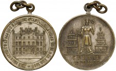 Góra (Guhrau), Medal - 600 rocznica miasta 1300 - 1900 r Mosiądz srebrzony, średnica 33,0 mm, waga 15,8 g.&nbsp; 
Grade: VF 

POLAND POLEN MEDAILE...