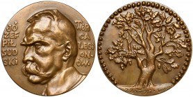 Medal Józef Piłsudski Twórca Legionów 1917 r. Autor Konstanty Laszczka (sygnowany na rewersie). 
 Numerowany na obrzeżu (98).
 Brąz, średnica 59,9 m...