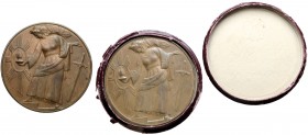 Medal 10-lecie odzyskania niepodległości 1928 - z pudełkiem Oryginalne pudełko Mennicy w komplecie (pudełko w słabym stanie).&nbsp;
 Sygnowany T.BREY...