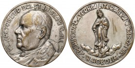 Medal Ks. Arcybiskup Stanisław Gall (Gontarczyk) Bardzo rzadki medal czasów II RP. 
 Brąz srebrzony, średnica 55, mm, waga 80,0 g.&nbsp; Reference: S...
