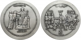 Medal SREBRO seria królewska - Mieszko II (1a) Nakład 102 sztuki. Srebro, średnica 70 mm, waga 142.5 g&nbsp; Reference: Paszkowycz 48/84
Grade: UNC ...