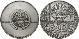 Medal SREBRO seria królewska - Bolesław Kędzierzawy (3a) Nakład 100 sztuk. Srebro, średnica 70 mm, waga 153.3 g&nbsp; Reference: Paszkowycz 34/83
Gra...