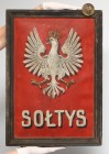 II RP, Godło i oznaka sołtysa Godło sołtysa wykonane najprawdopodobniej przed 1 sierpnia 1919 roku, kiedy ustawowo uregulowano wzór godła Rzeczpospoli...