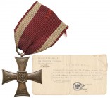 Krzyż Walecznych 1944 - Knedler 36mm Krzyż Walecznych z połowy lat czterdziestych wykonany w pracowni Jana Knedlera. Brąz. Wymiary 36,2 x 39,0 mm. Do ...