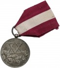 Medal za Długoletnią Służbę - Srebrny (XX) Na rancie wybita sygnatura wykonawcy - Mennicy Państwowej oraz używana przez nią sygnatura srebra (Ag.0,950...