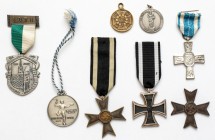 Niemcy, Zestaw odznaczeń i medali (8szt) Zestaw pokazany na zdjęciu.&nbsp; 

ORDERS DECORATIONS BADGES POLEN POLAND DEUTSCHLAND GERMANY
