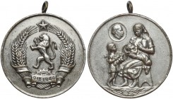 Bułgaria, Odznaczenie 9.IX.1944 Mosiądz srebrzony, średnica 33,0 mm, waga 17,14 g.&nbsp; 
Grade: VF 

ORDERS DECORATIONS BADGES POLEN POLAND