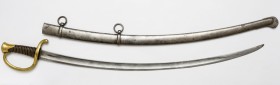 Francja - szabla artylerii konnej model 1829 - wersja żołnierska Wymiary:&nbsp; długość głowni 80.5 cm
 długość całkowita (bez pochwy) 94.5 cm długoś...