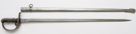 Pałasz szwajcarski model 1867 Wymiary:&nbsp; długość całkowita (z pochwą) 102.5 cm&nbsp; długość całkowita (bez pochwy) 100.5 cm długość głowni 85.5 c...