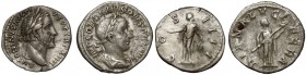 Cesarstwo Rzymskie, zestaw denarów (2 szt) - Antoninus Pius i Gordian III W skład zestawu wchodzą 2 rzymskie denary z panowań Antoninusa Piusa i Gordi...