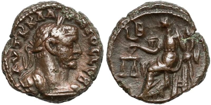 Aleksandria, Klaudiusz II Gocki (268-270 n.e.) Tetradrachma bilonowa Moneta dato...