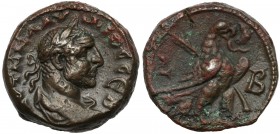 Aleksandria, Klaudiusz II Gocki (268-270 n.e.) Tetradrachma bilonowa Moneta datowana na 2 rok panowania - 269/270 n.e. 
 Awers: Popiersie cesarza w w...