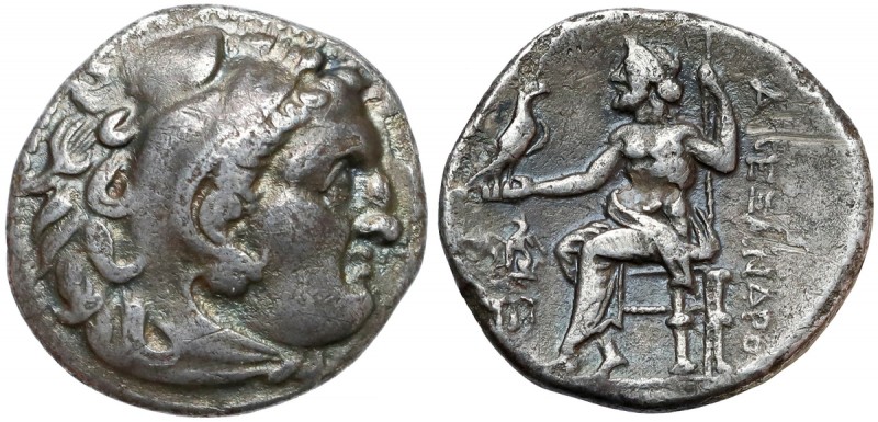 Grecja, Macedonia, Aleksander III Wielki (310-301 p.n.e.) Drachma - Teos Awers: ...