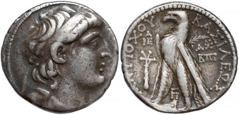 Grecja, Seleukidzi, Antioch VII (131-130 p.n.e.) Tetradrachma - Tyr Rok 182 wg. ...