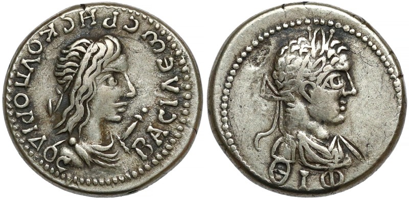 Grecja, Królestwo Bosporańskie, Rheskuporis II (219/20 n.e.) El Stater Awers: Po...
