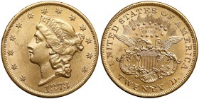 USA, 20 dolarów 1850 - Liberty Head, Filadelfia Wczesny rocznik w ładnym, ponadprzeciętnym stanie zachowania.&nbsp; Złoto, średnica 34,1 mm, waga 33,3...