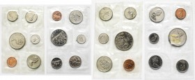 Kanada, zestawy rocznikowe 1975 i 1981 (2szt) Monety powszechnego obiegu w stanach menniczych w oryginalnych zgrzewkach.&nbsp;
 

WORLD COINS - AME...