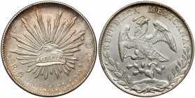 Meksyk, 8 reali 1897, MO AM Srebro, średnica 38,9 mm, waga 26,90 g.&nbsp; Reference: KM#377.10
Grade: XF 

WORLD COINS - AMERICA