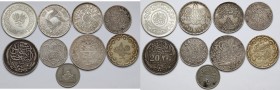 Middle East, Set of coins (9pcs) W skład zestawu wchodzi 9 różnych monet z terenu bliskiego wschodu.&nbsp; 
Grade: VF+/XF+ 

WORLD COINS - ASIA Ira...