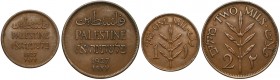 Palestyna 1 i 2 Mils 1927 - zestaw (2szt) 
Grade: XF 

WORLD COINS - ASIA PALESTINE