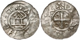 Deutschland, Sachsen, Otto III (983-1002), Denar mit Kapelle
Otto III i Adelajda (983-1002), Denar z kapliczką Srebro, średnica 18,9 mm, waga 1,24 g....