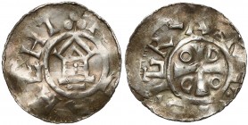 Deutschland, Sachsen, Otto III (983-1002), Denar mit Kapelle
Otto III i Adelajda (983-1002), Denar z kapliczką Srebro, średnica 18,8 mm, waga 1,60 g....