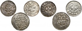 Deutschland, Otto III, Denare mit Kapelle (3 Stücke)
Otto III i Adelajda (983-1002), Denary z kapliczką - zestaw (3szt) 
Grade: VF 

WORLD COINS -...