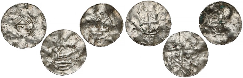 Deutschland, Otto III, Denare mit Kapelle (3 Stücke)
Otto III i Adelajda (983-1...