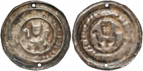 Deutschland, Magdeburg, Wilbrand von Käfernburg (1235–1254) Brakteat
Magdeburg, Wilbrand von Käfernburg (1235–1254), Brakteat Moneta przedziurawiony ...