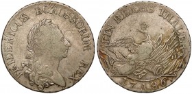Preussen, Friedrich II., Taler 1786-A, Berlin
Prusy, Fryderyk II, Talar 1786-A, Berlin Srebro, średnica 37,0 mm, waga 21,86 g.&nbsp; Reference: Oldin...